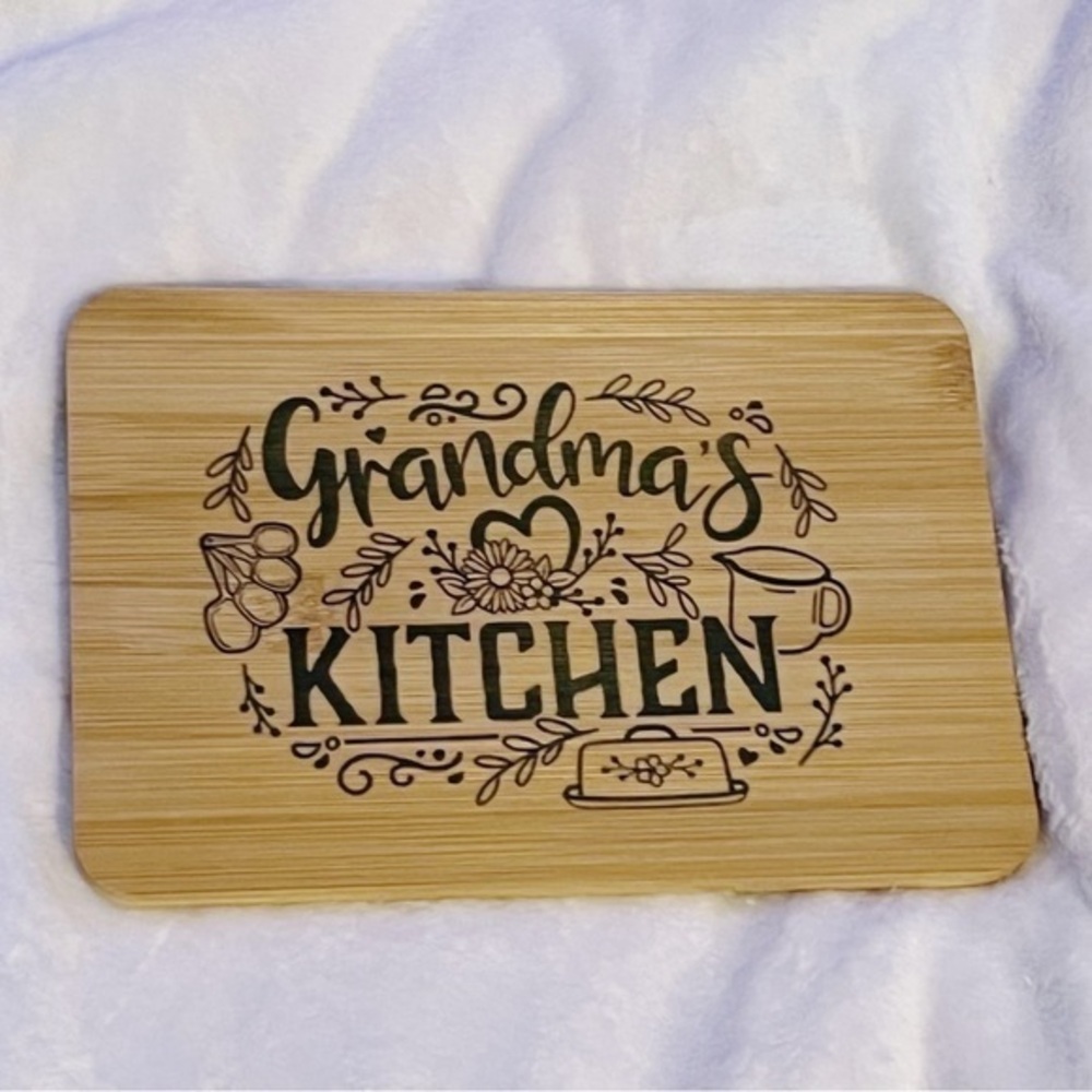 Grandma’s Kitchen Bamboo Cutting Board